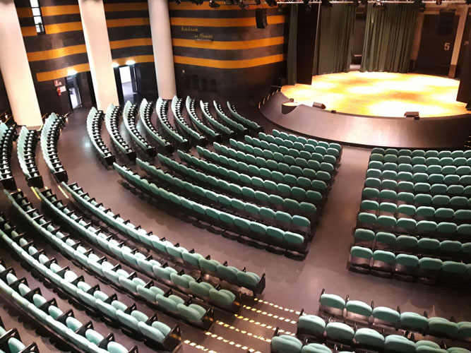 Auditorium del Massimo, vista dall'alto del palco della sala Massimo